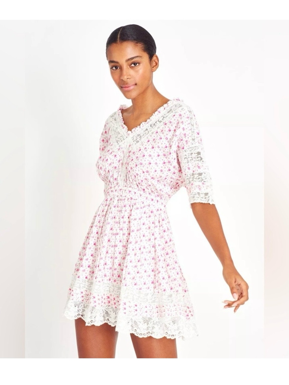 Loveshackfancy Newton dress poppy pink xs